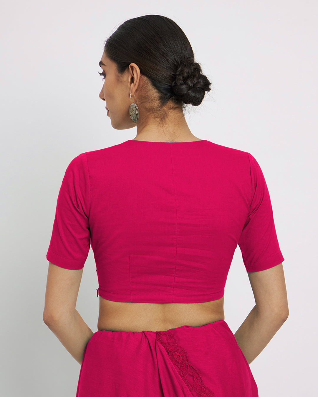 Pink Rayon Divine Depth Blouse