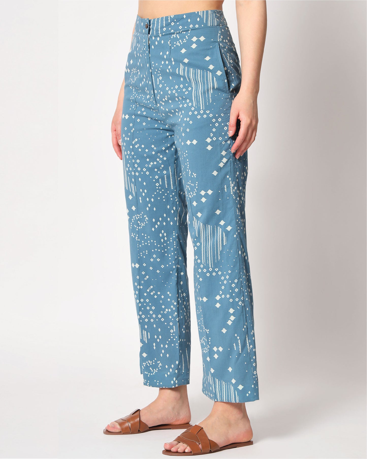 Printed Blue Diamond Delight Co-ord Set