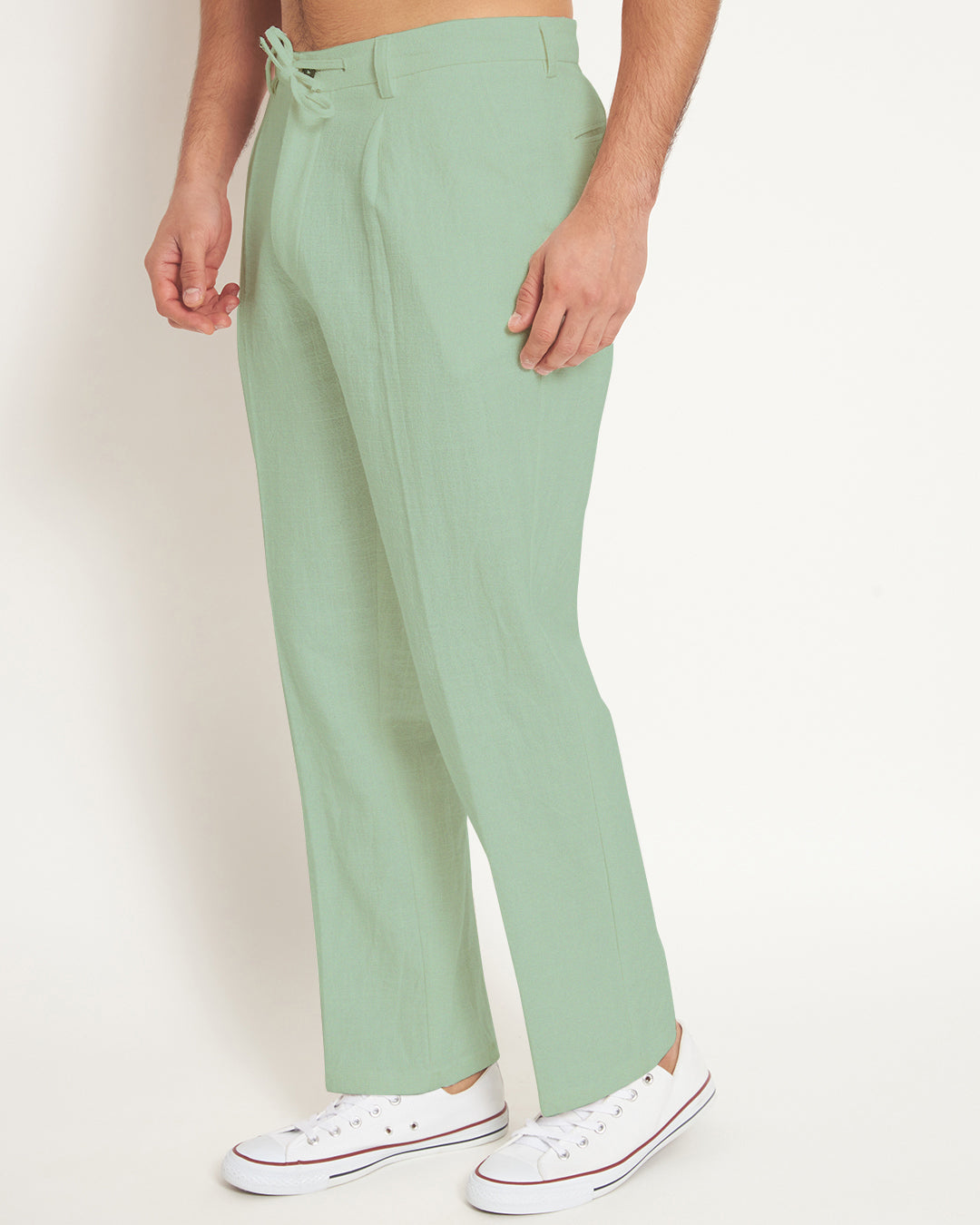 Casual Ease Spring Green Men's Pants
