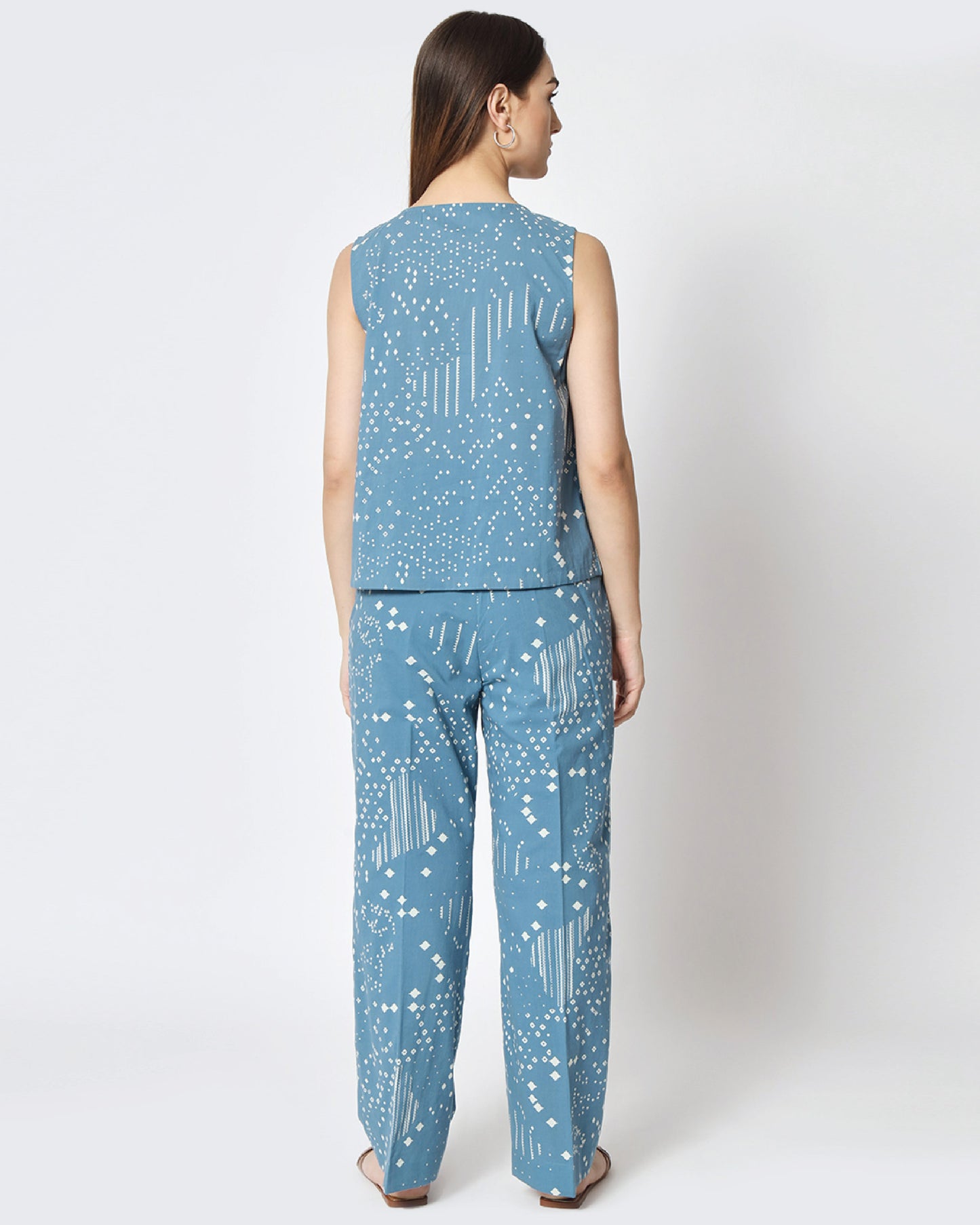 Printed Blue Diamond Delight Co-ord Set