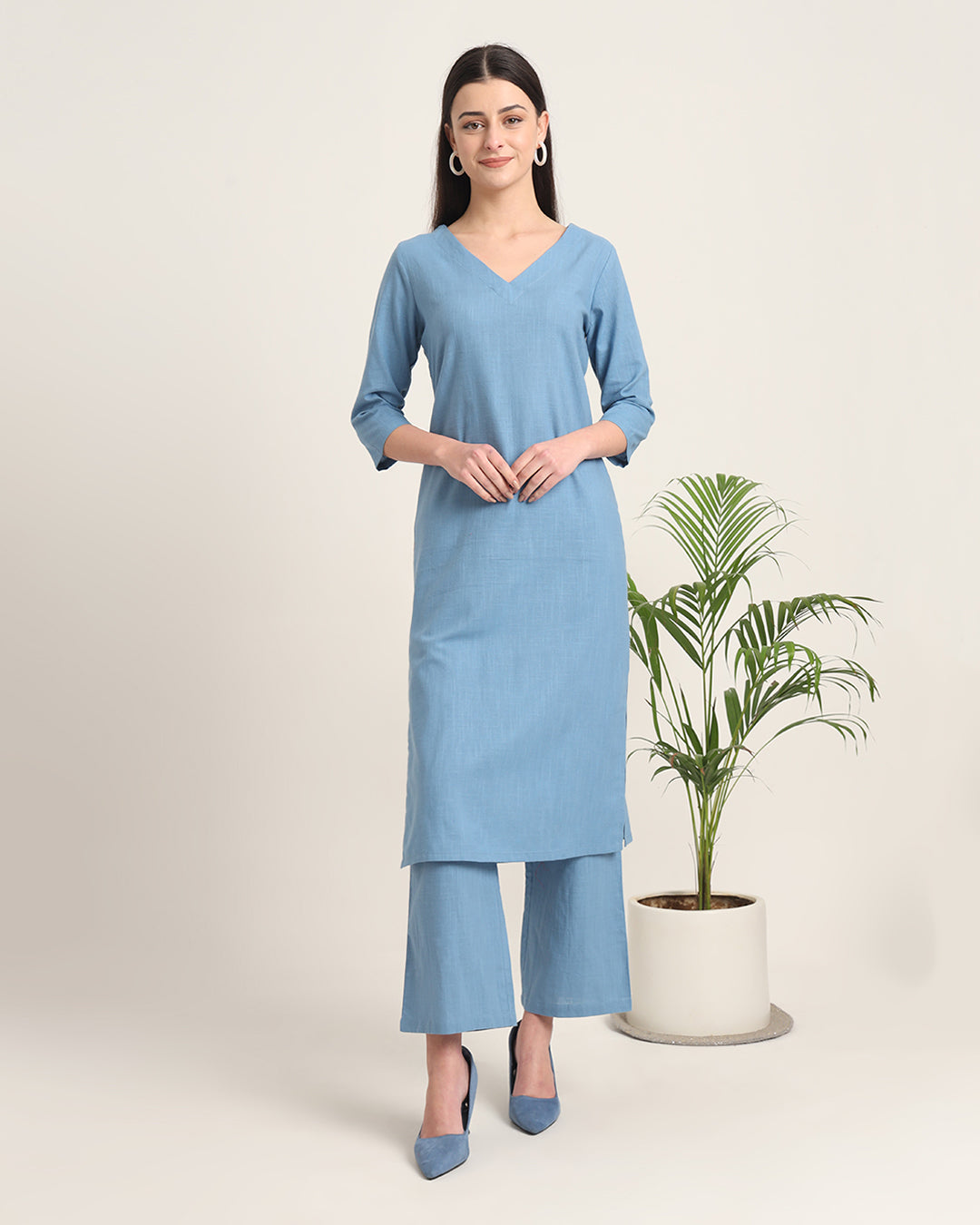 Blue Dawn Verve & Versatility Solid Co-ord Set