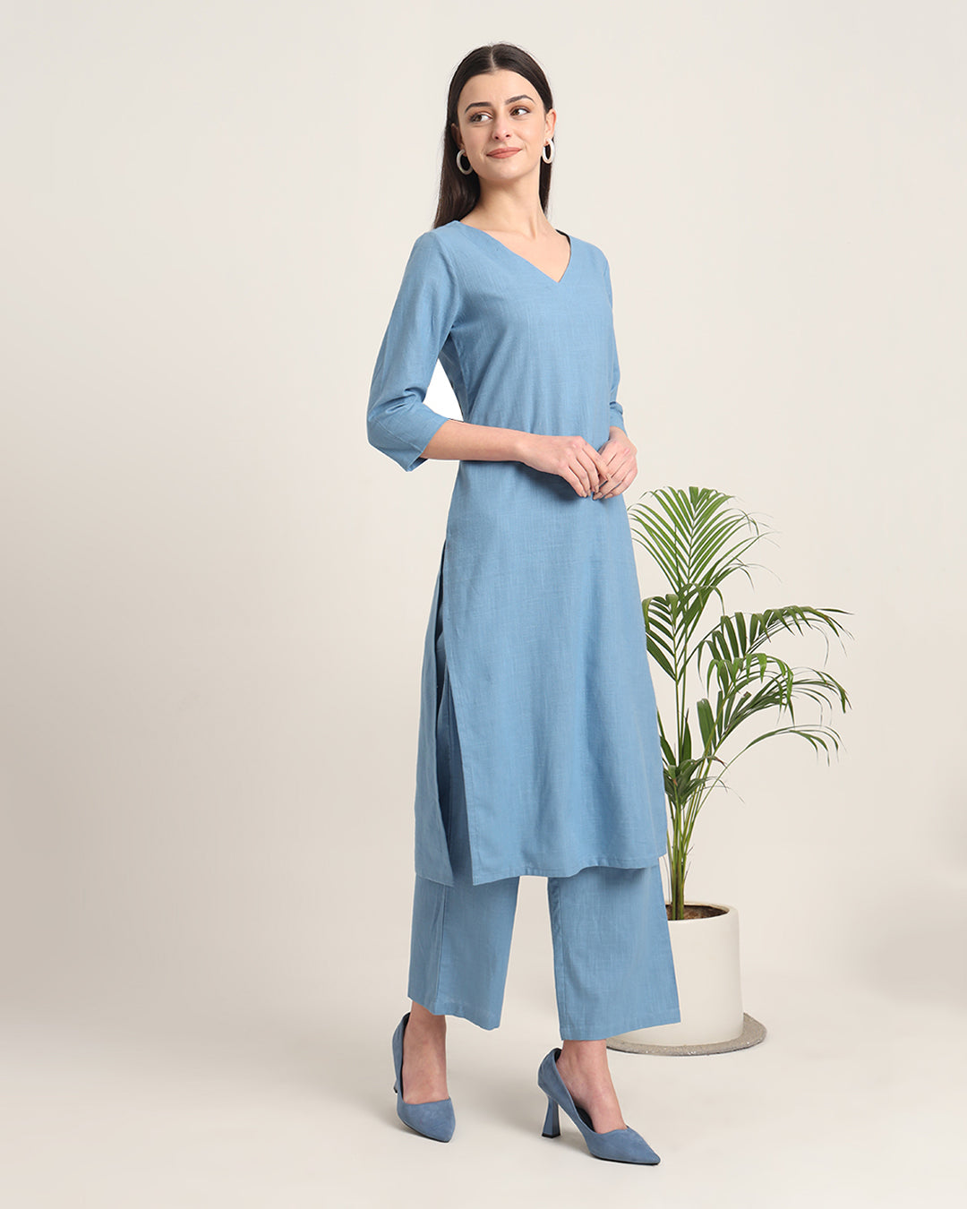 Blue Dawn Verve & Versatility Solid Co-ord Set