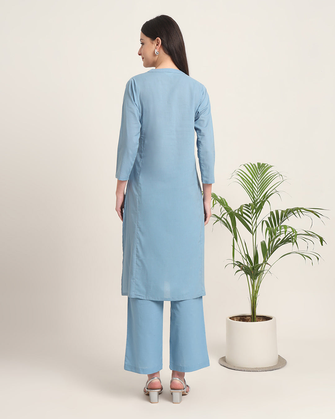 Blue Dawn Everyday Bliss Notch Neck Solid Co-ord Set
