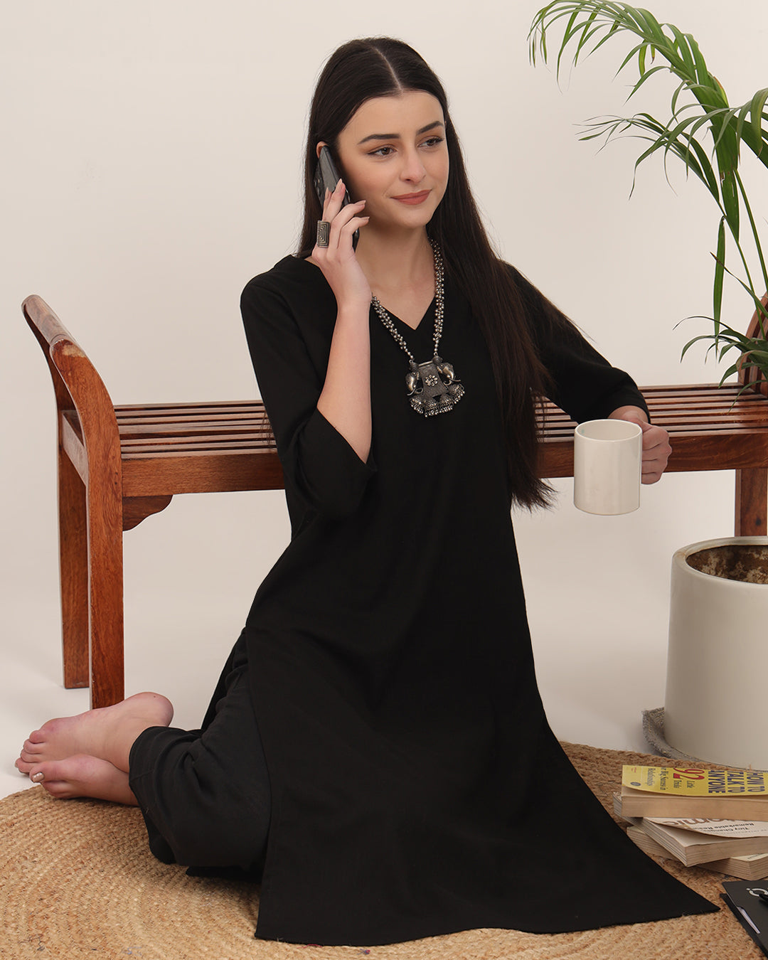 Black Verve & Versatility Solid Co-ord Set