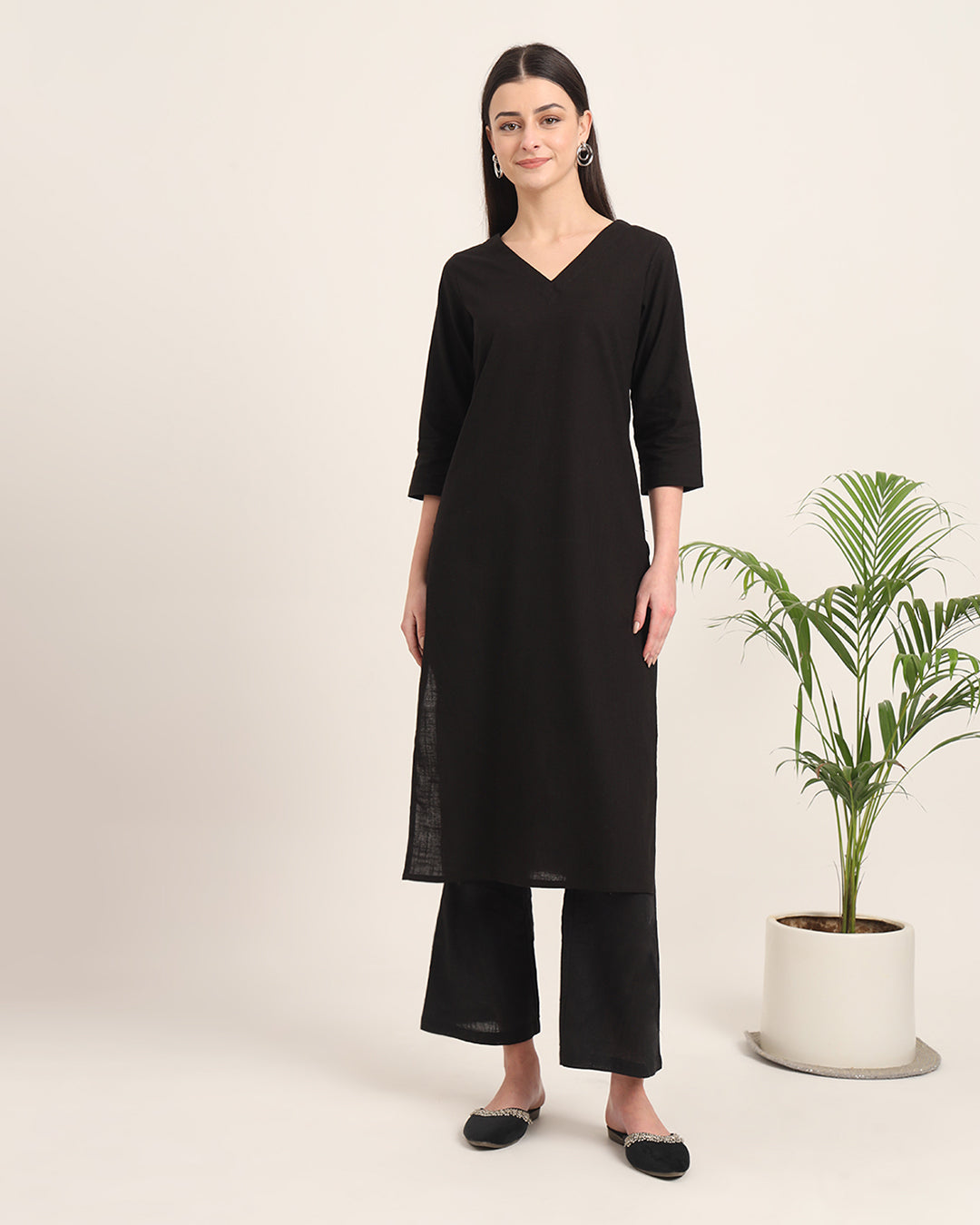 Black Verve & Versatility Solid Co-ord Set