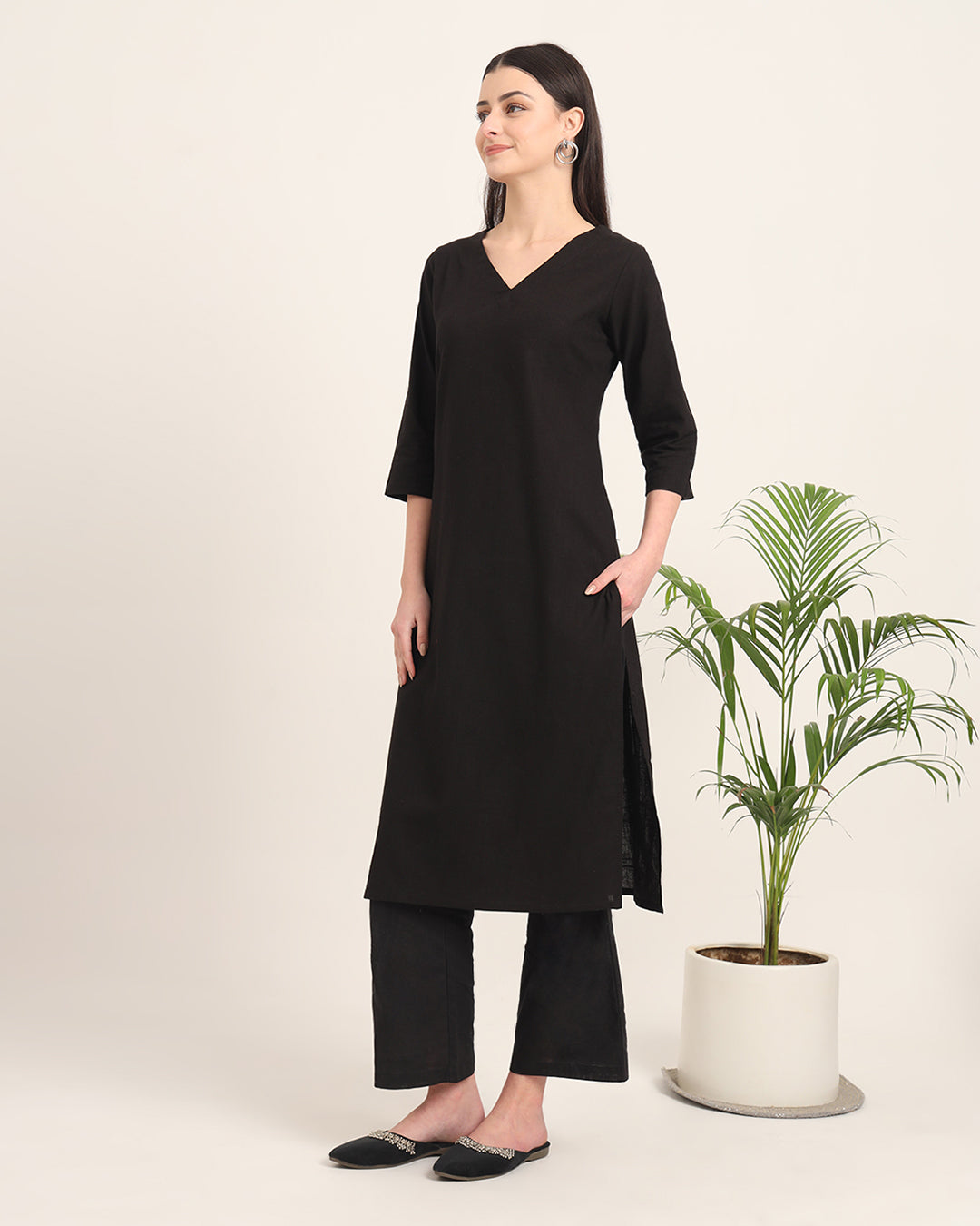 Black Verve & Versatility Solid Co-ord Set