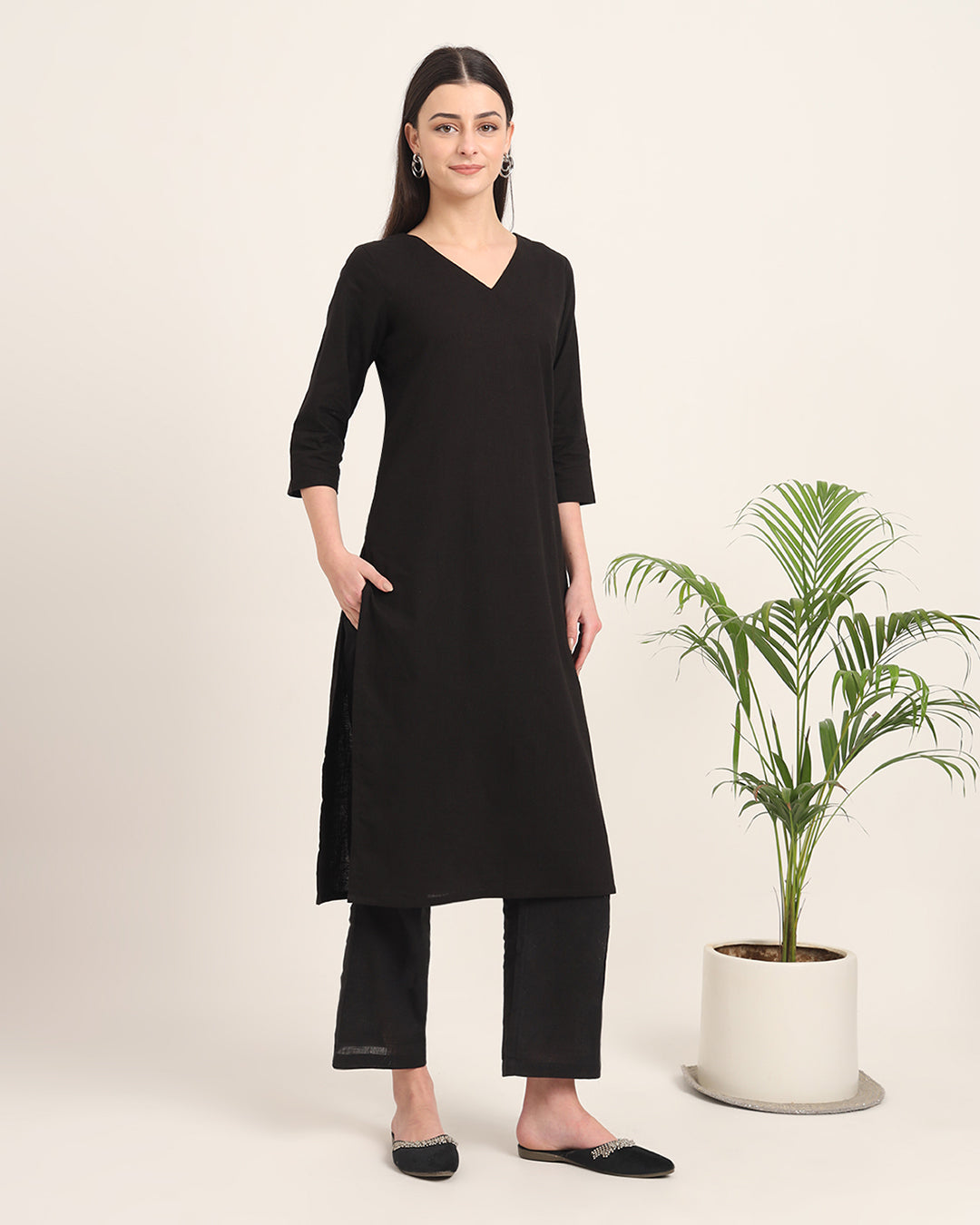 Black Verve & Versatility Solid Co-ord Set