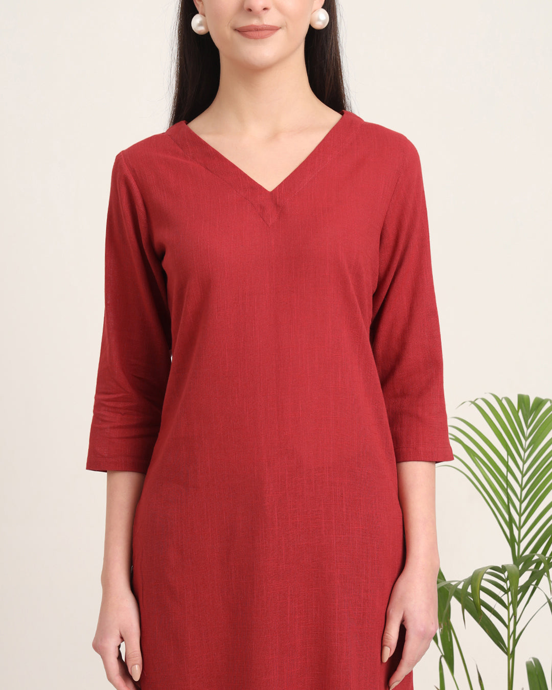 Russet Red Verve & Versatility Solid Co-ord Set