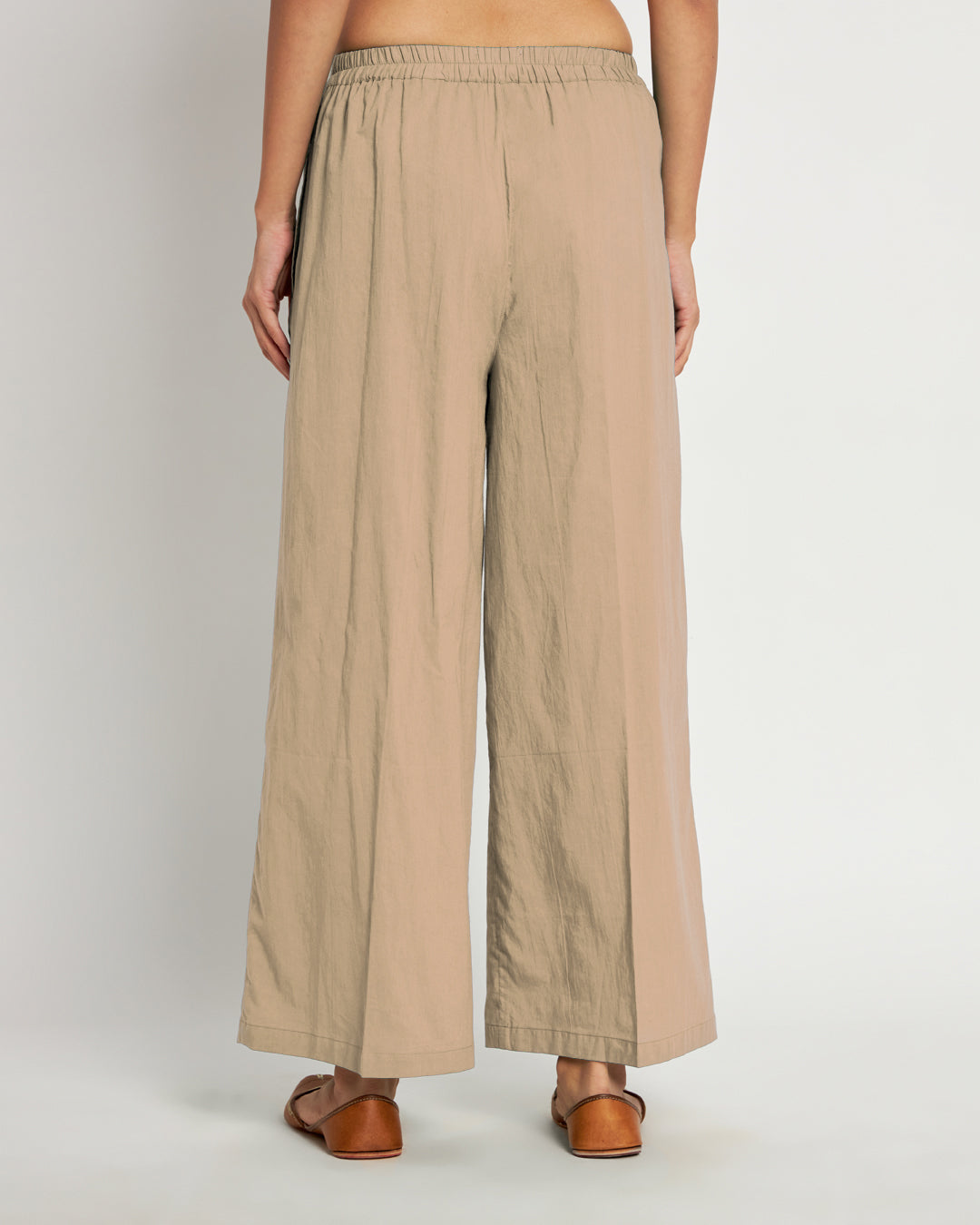 Beige Wide Pants
