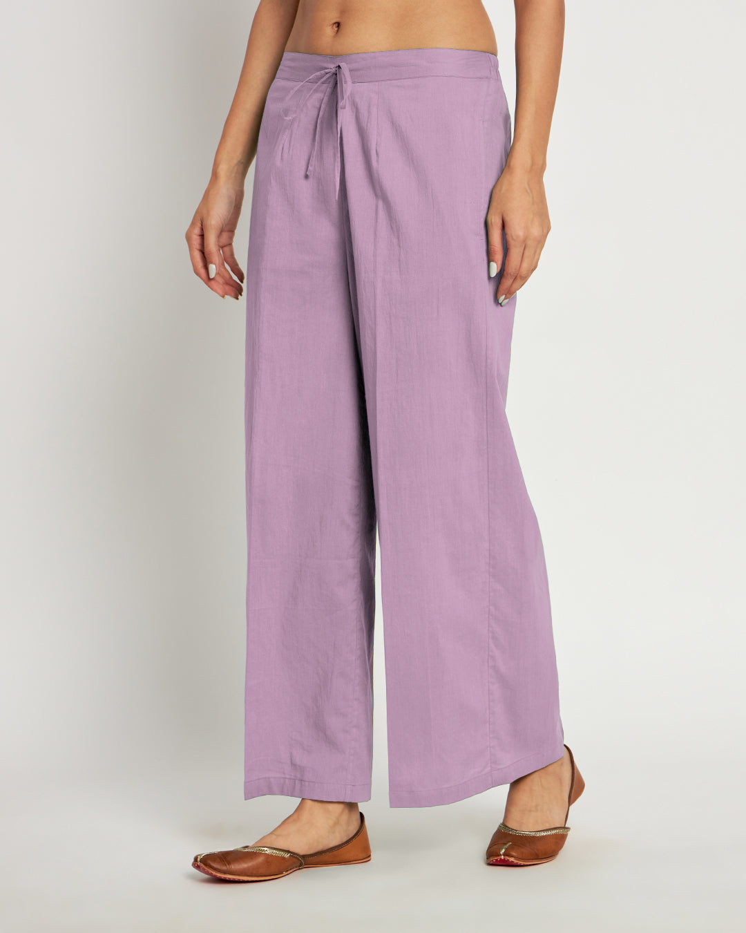 Iris Pink Sleeveless A-Line Solid Co-ord Set