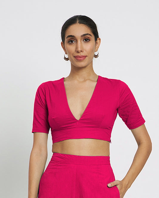 Pink Rayon Divine Depth Blouse