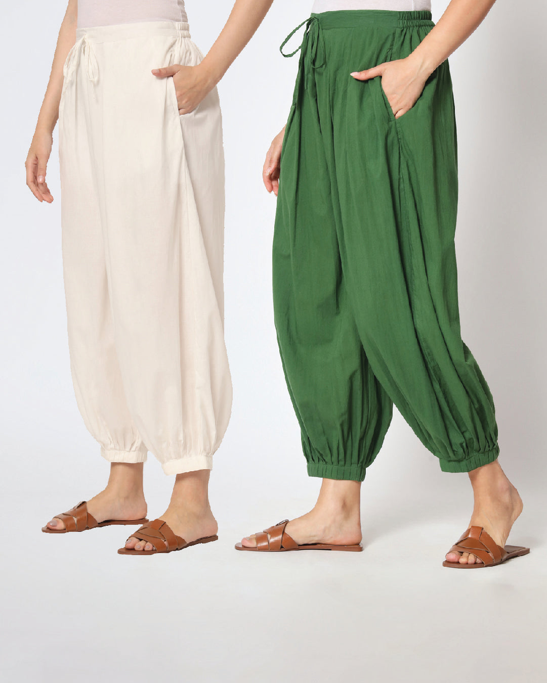 Greening Spring Pleated Salwar