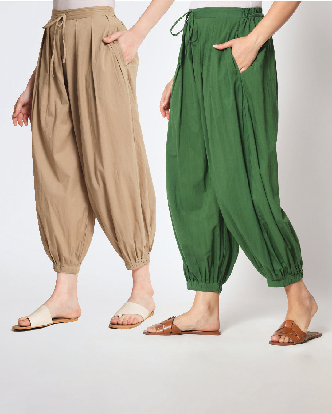 Greening Spring Pleated Salwar