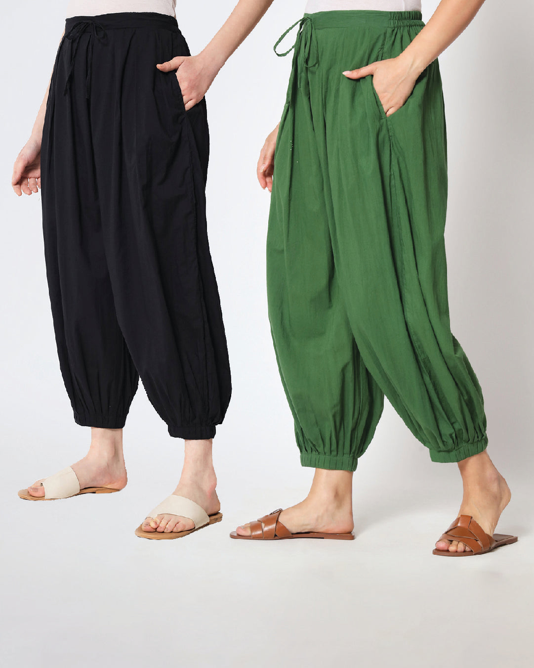 Greening Spring Pleated Salwar