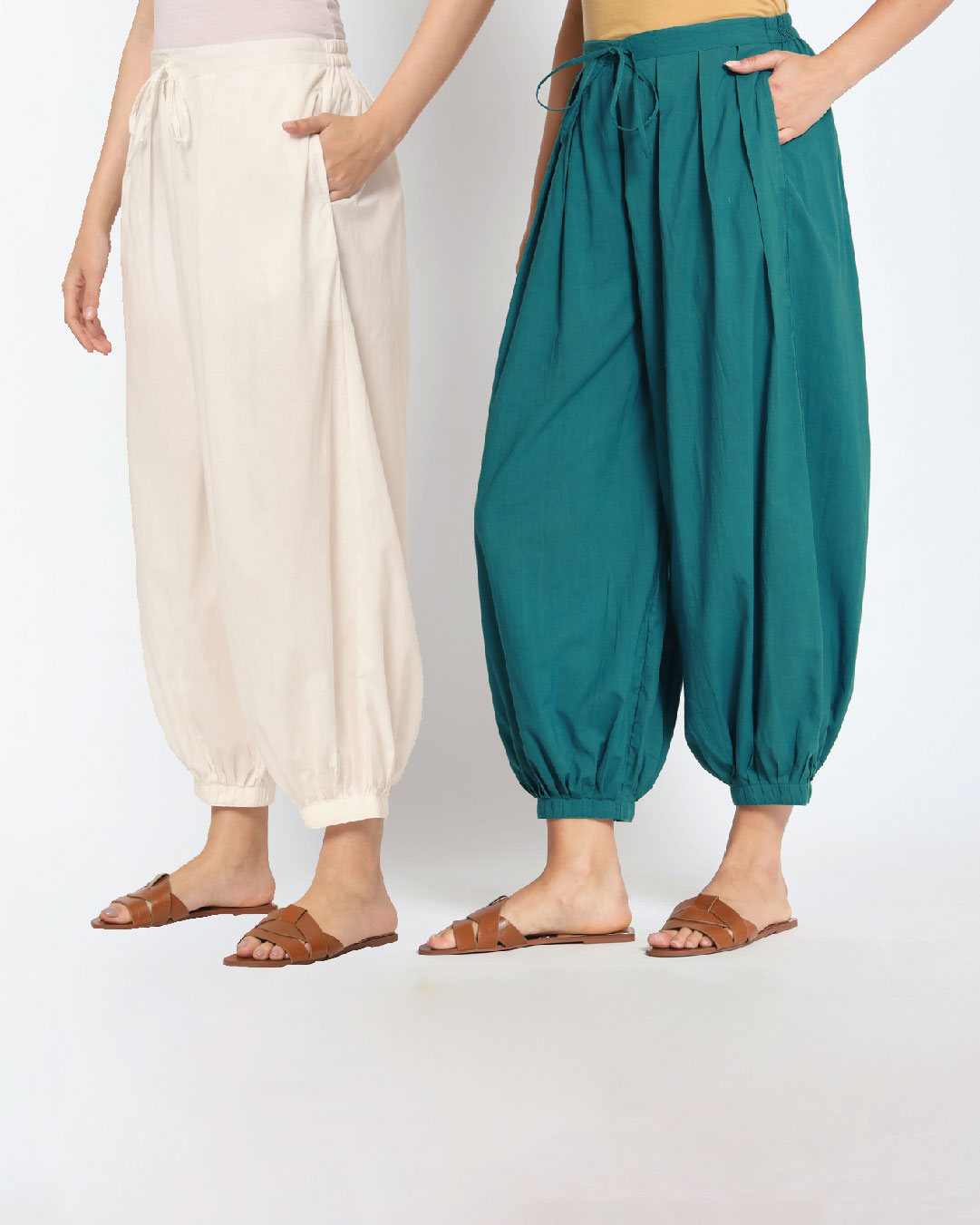 Deep Teal Pleated Salwar