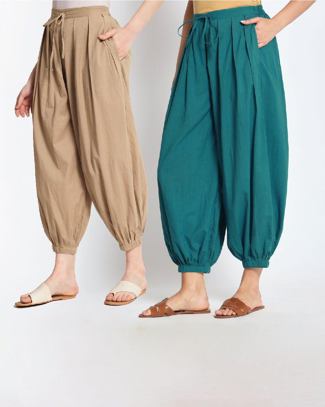 Deep Teal Pleated Salwar