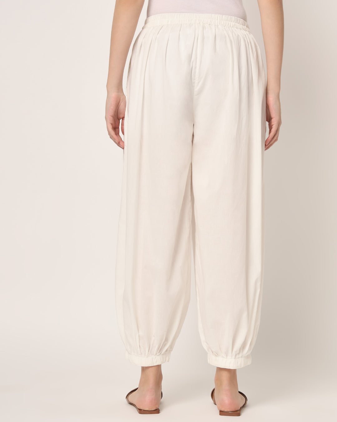 White Pleated Salwar