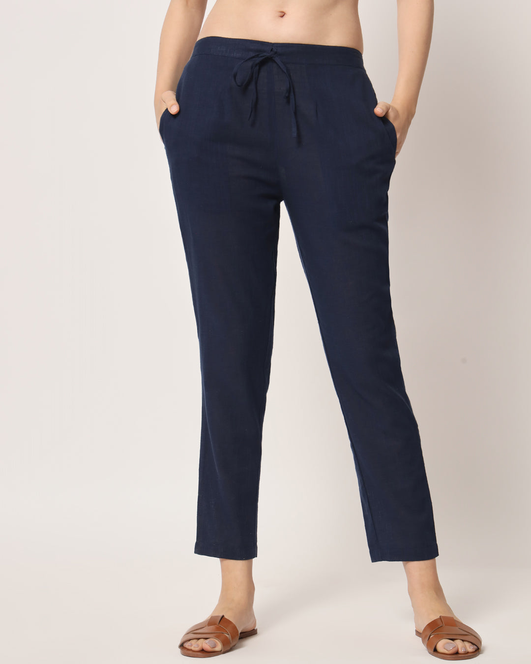Midnight Blue Cigarette Pants