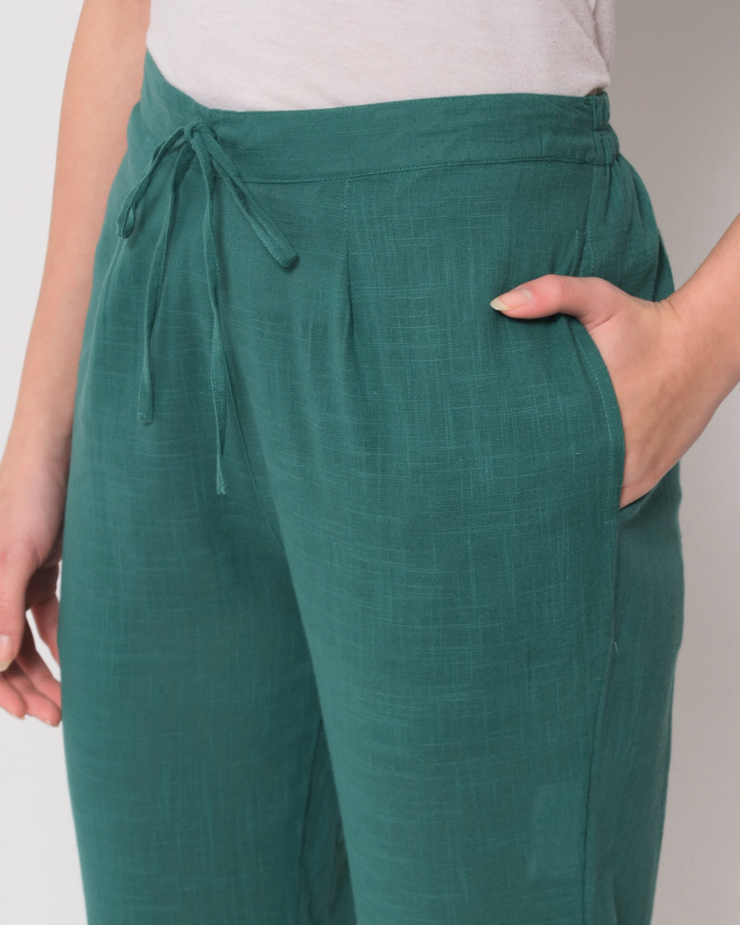 Forest Green Cigarette Pants