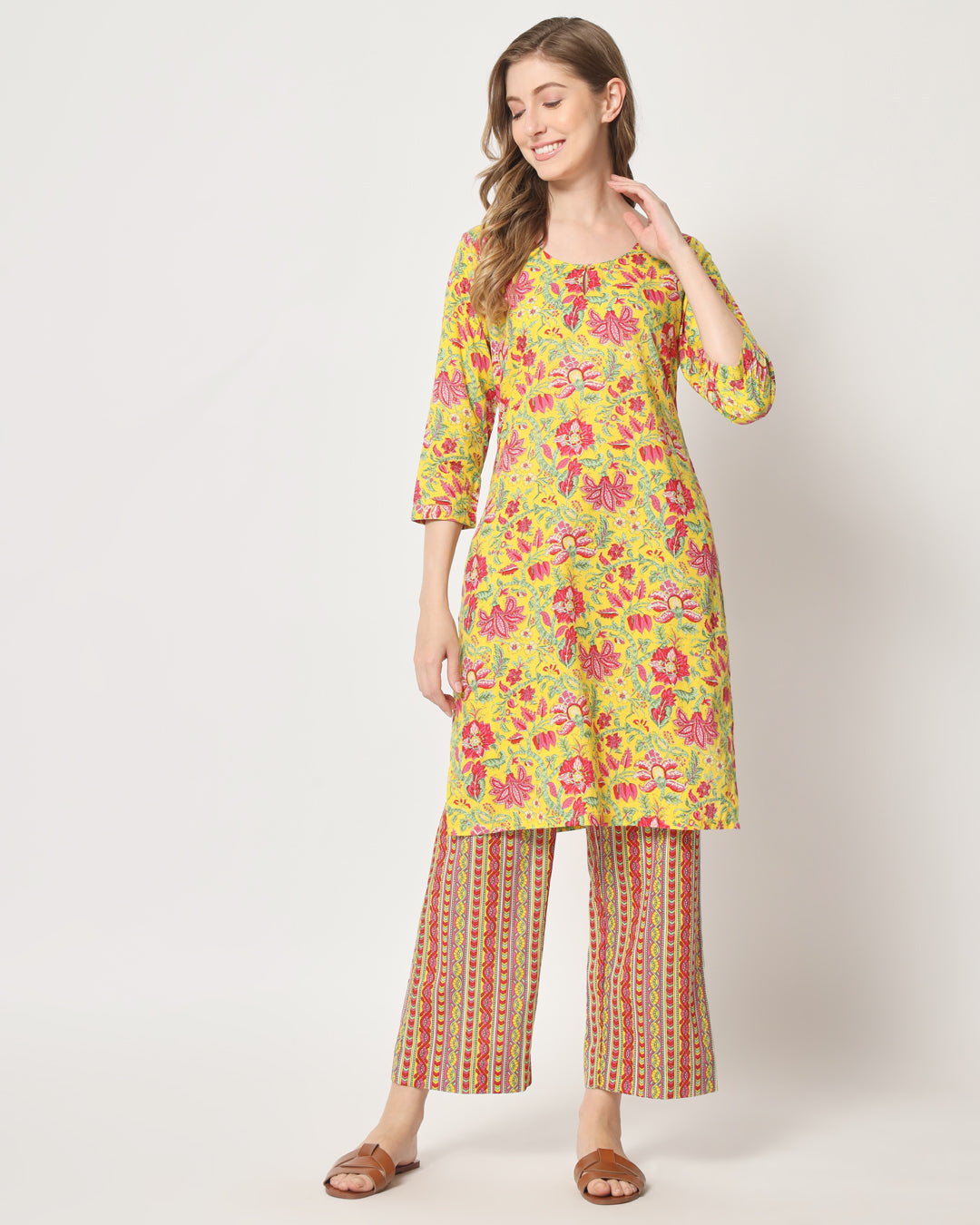 Printed Golden Sunshine Co-ord Set