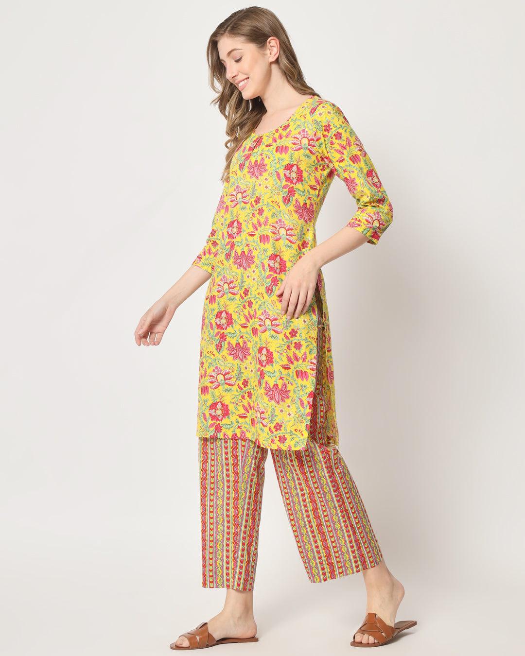 Printed Golden Sunshine Co-ord Set