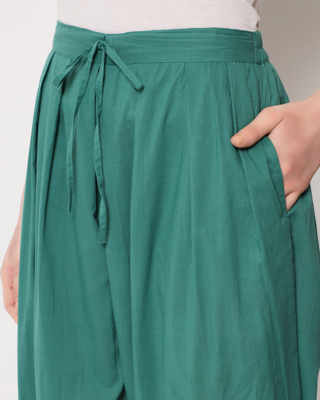 Forest Green Pleated Salwar