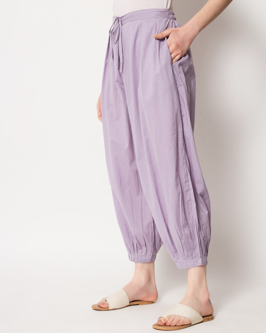 Lilac Pleated Salwar
