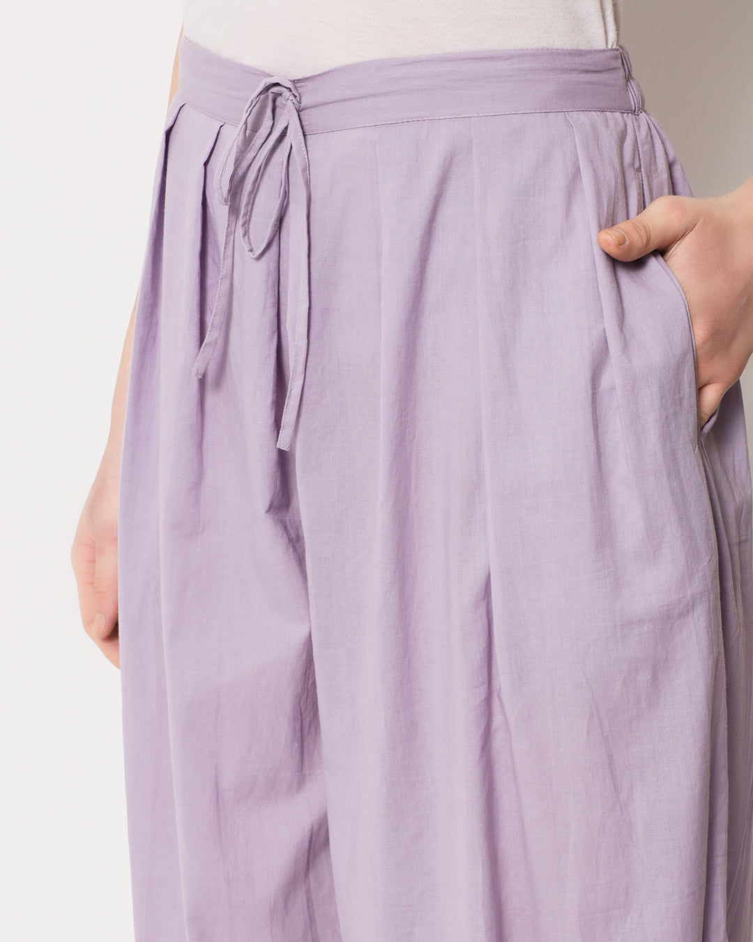 Lilac Pleated Salwar