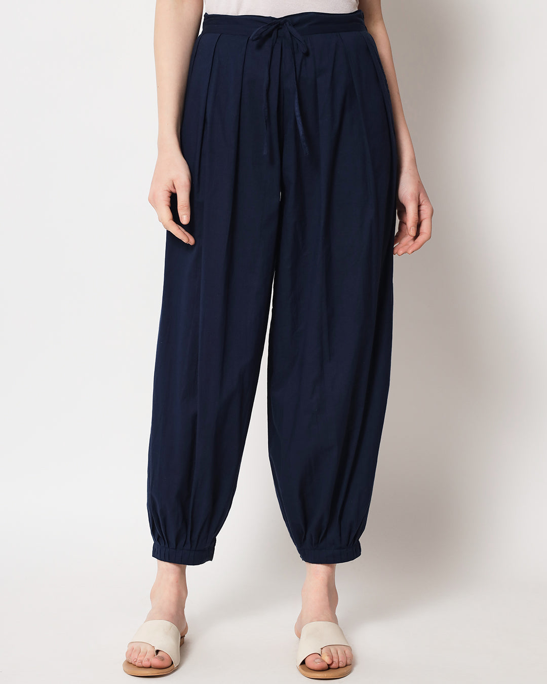 Midnight Blue Pleated Salwar