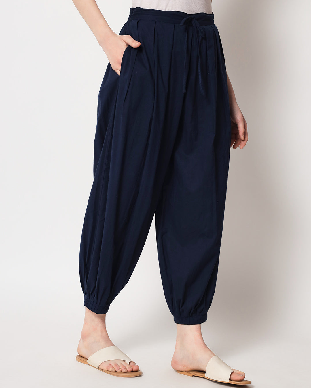 Midnight Blue Pleated Salwar