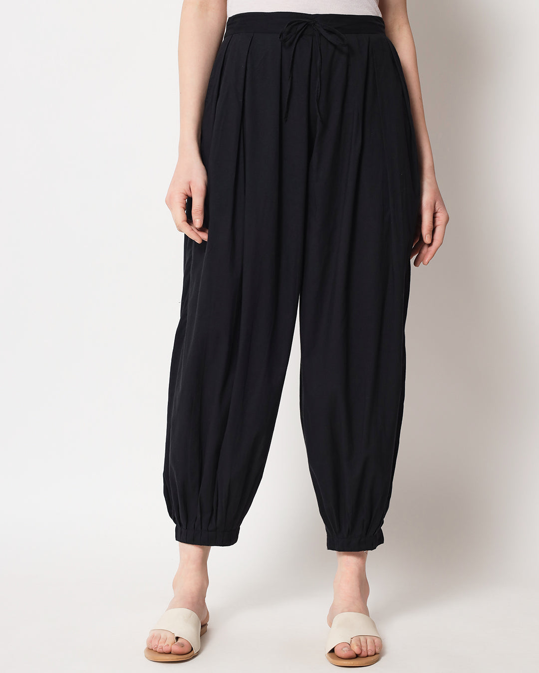 Black Pleated Salwar