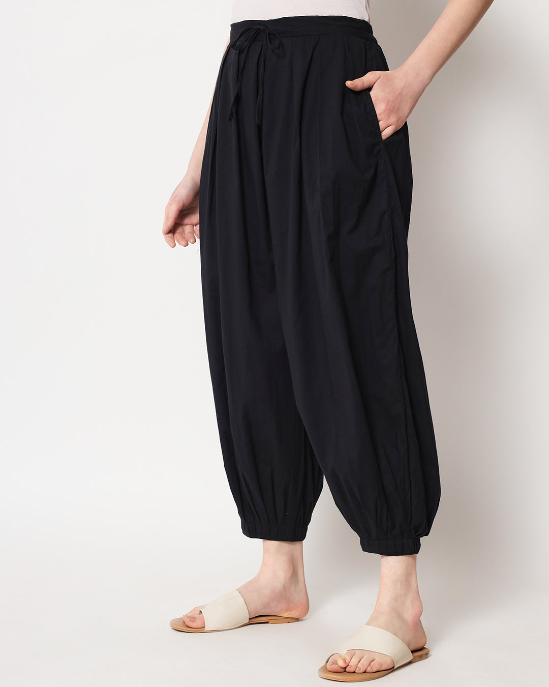 Black Pleated Salwar