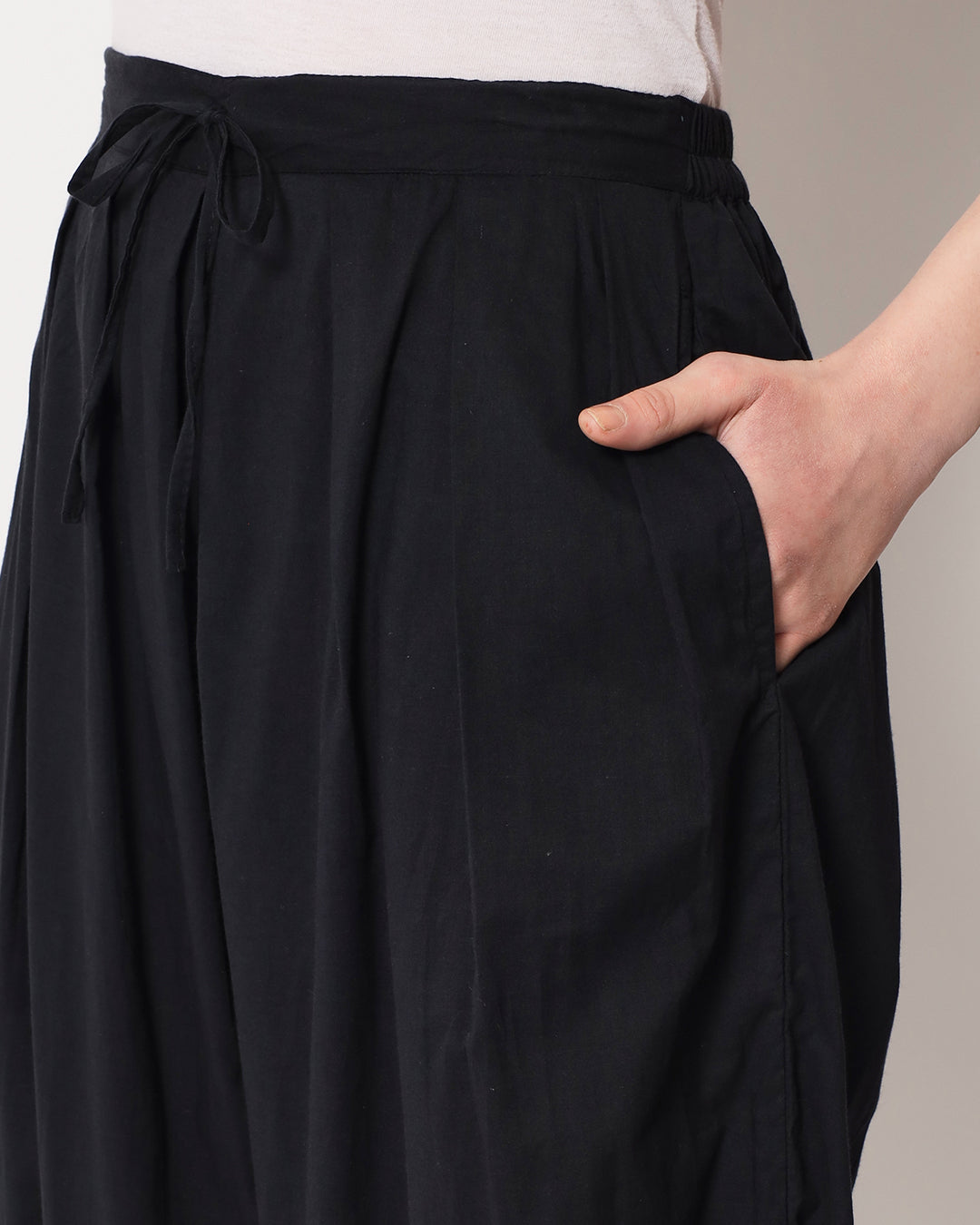 Black Pleated Salwar