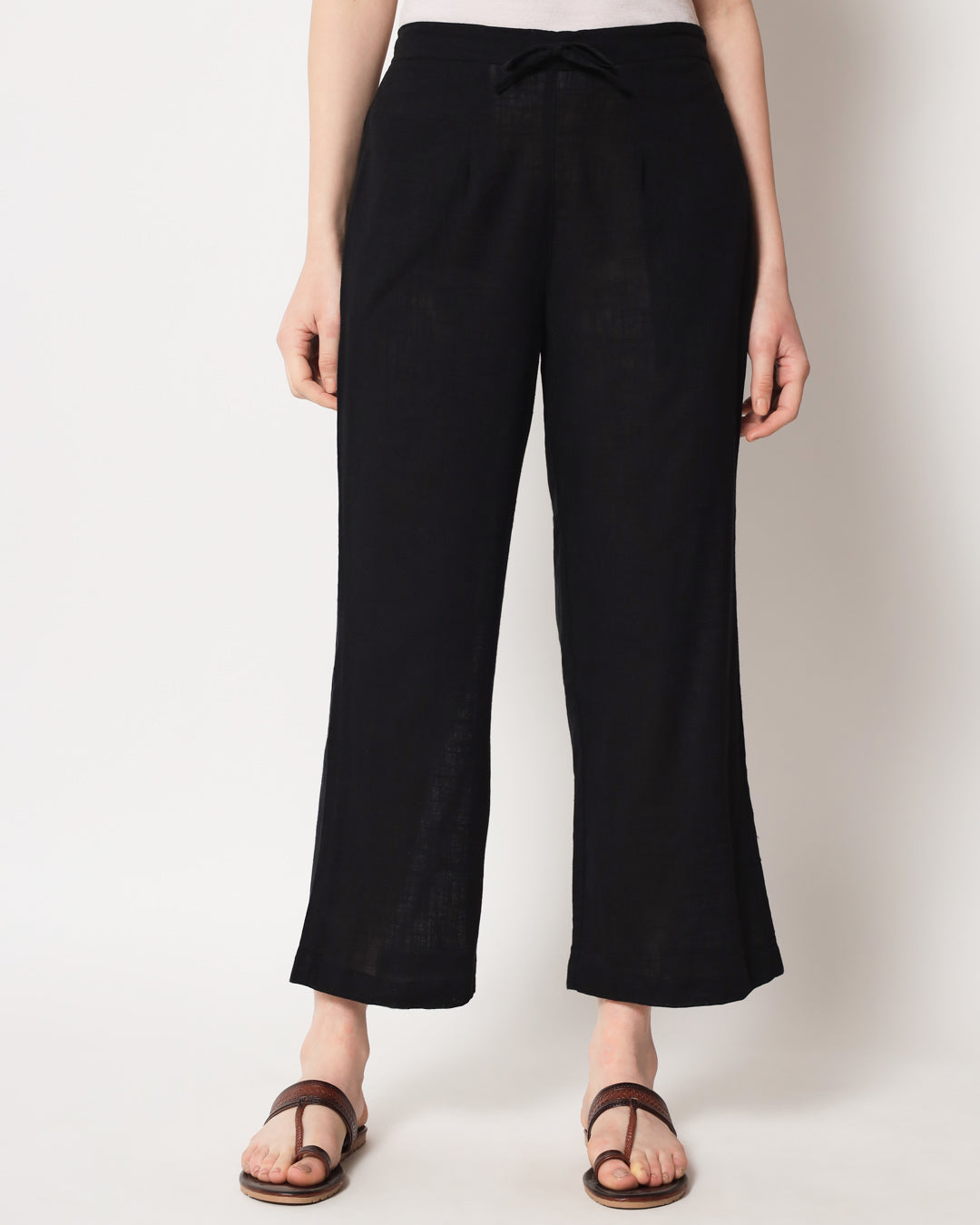 Black Straight Pants