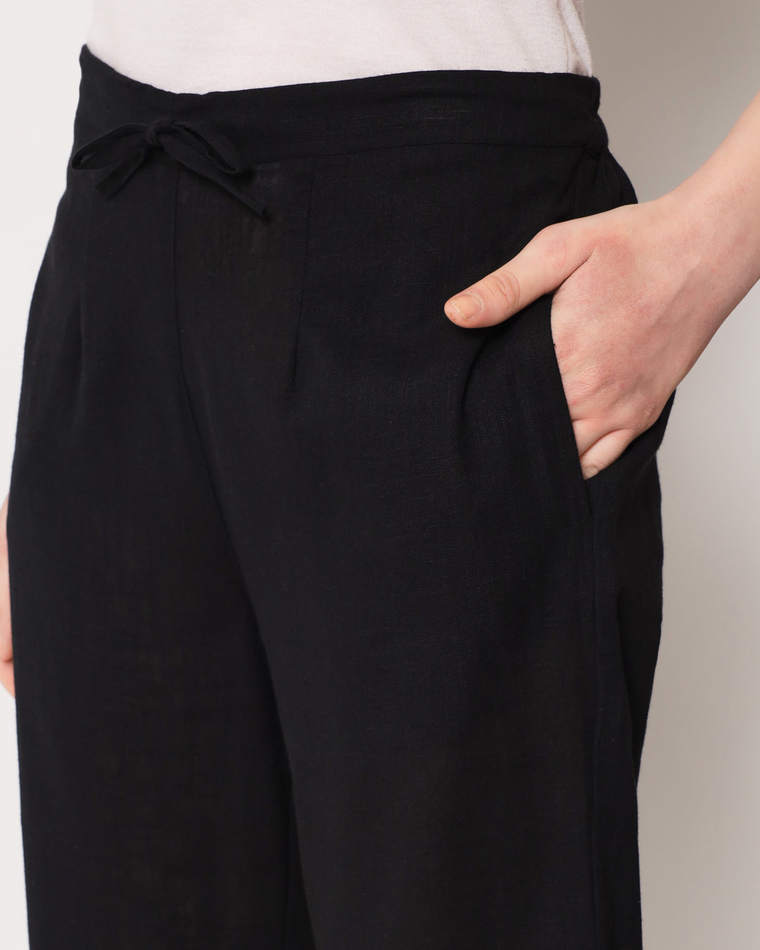 Black Straight Pants