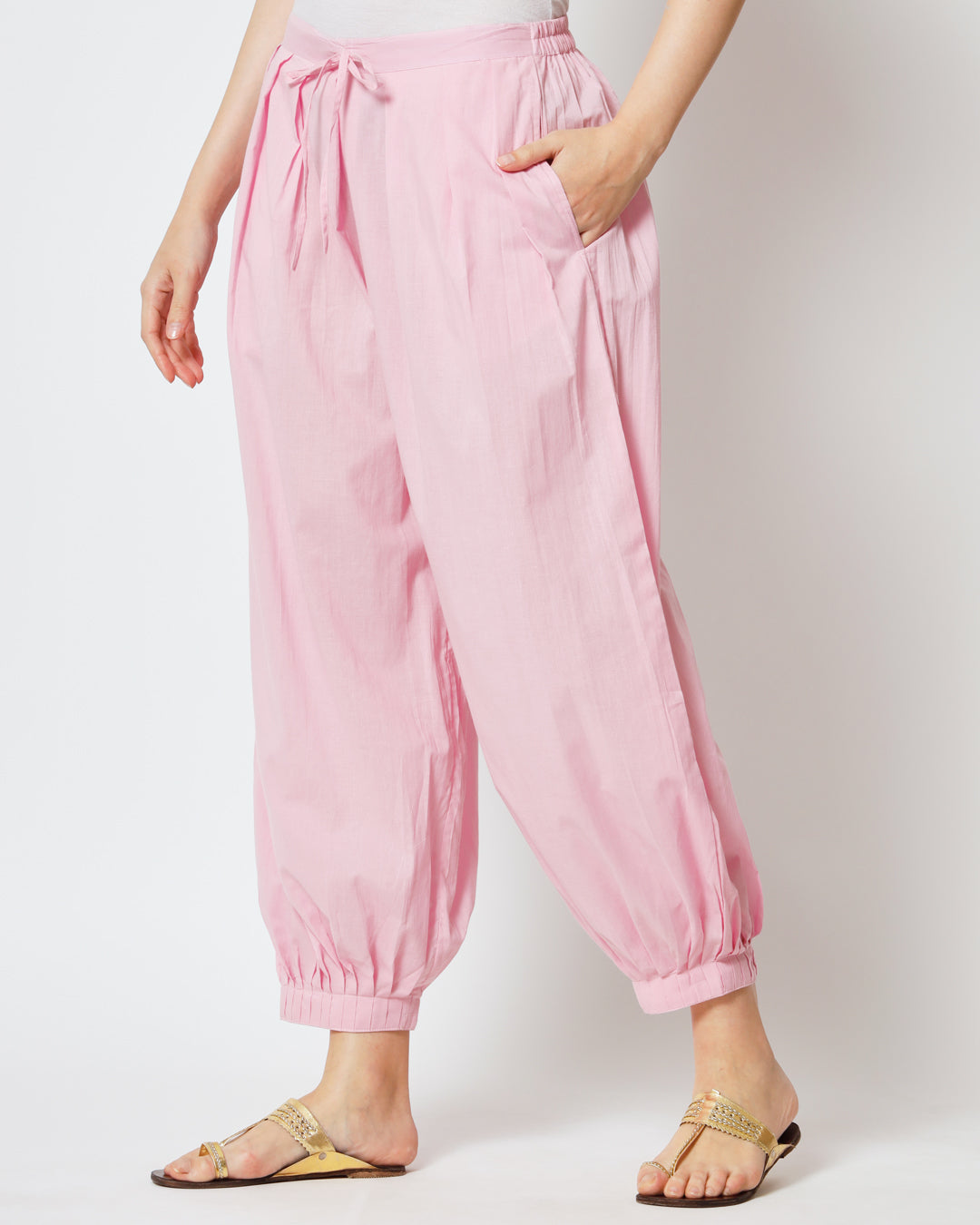 Pink Mist Pleated Salwar