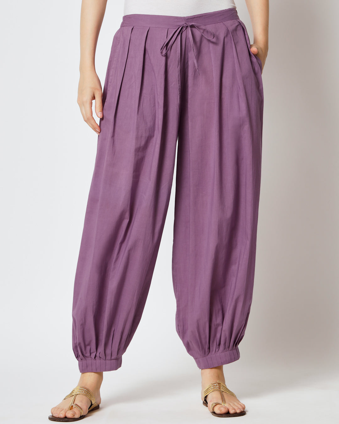 Wisteria Purple Pleated Salwar