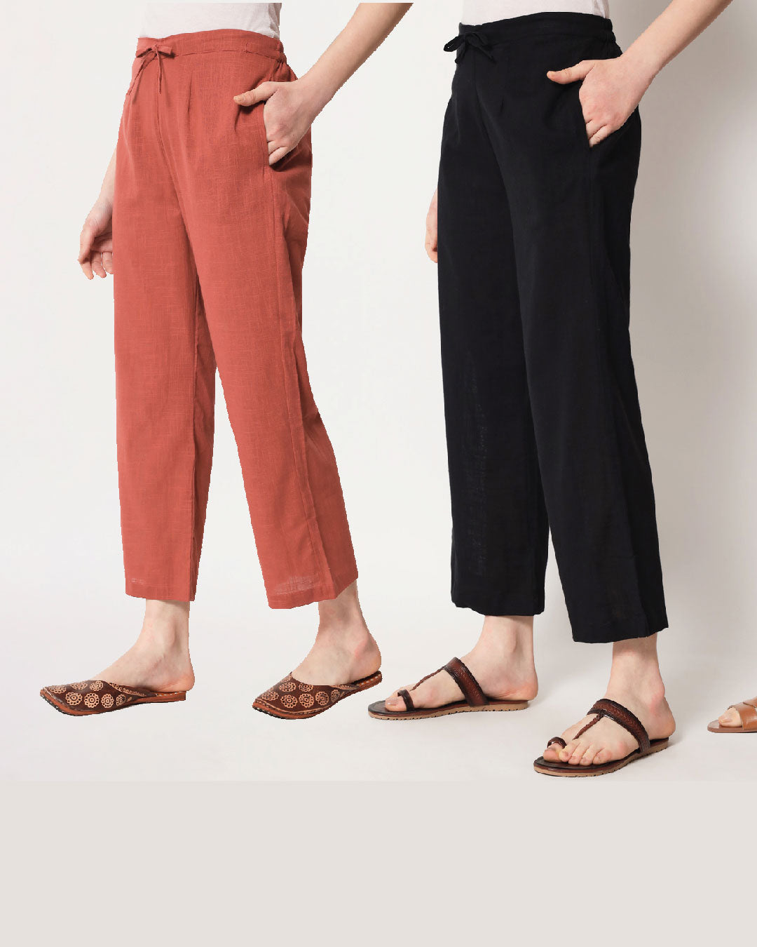 Black Straight Pants