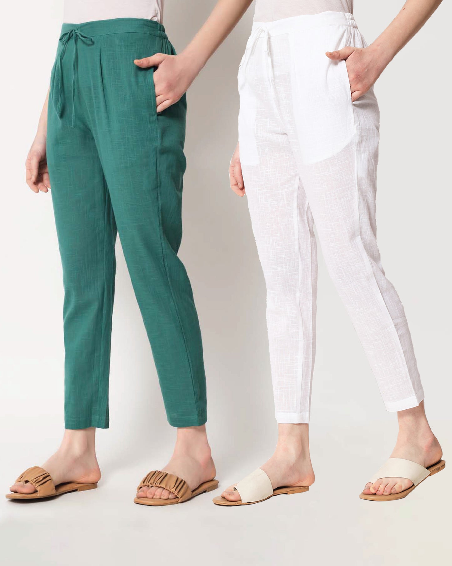 Forest Green Cigarette Pants