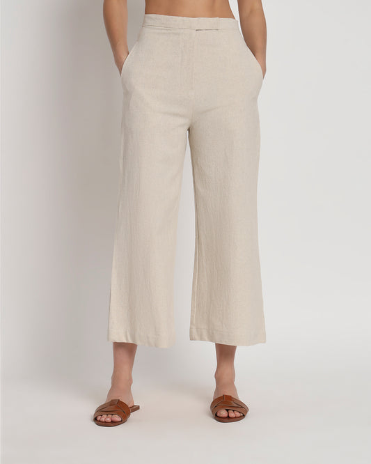 City Style Beige Tailored Trousers