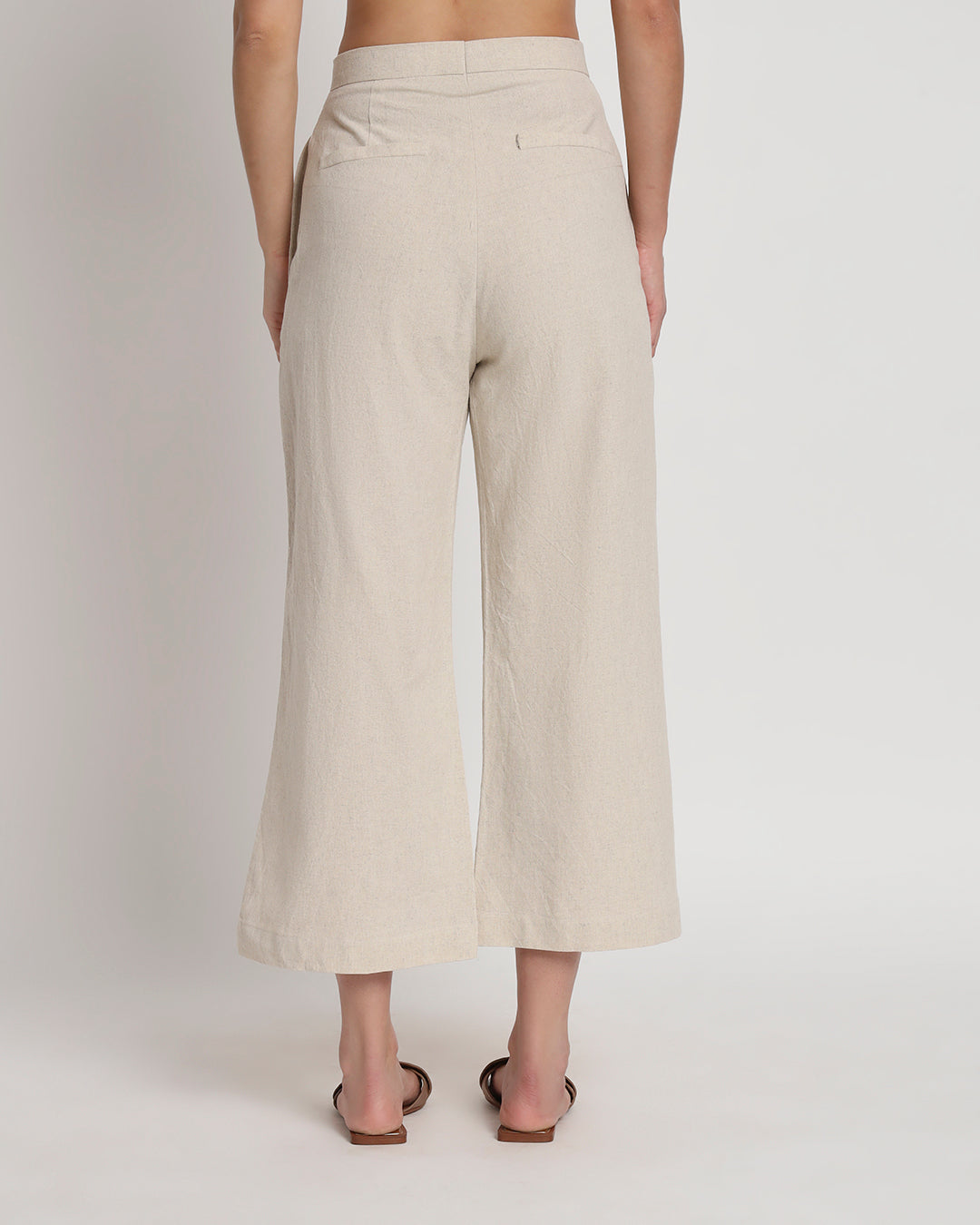 City Style Beige Tailored Trousers