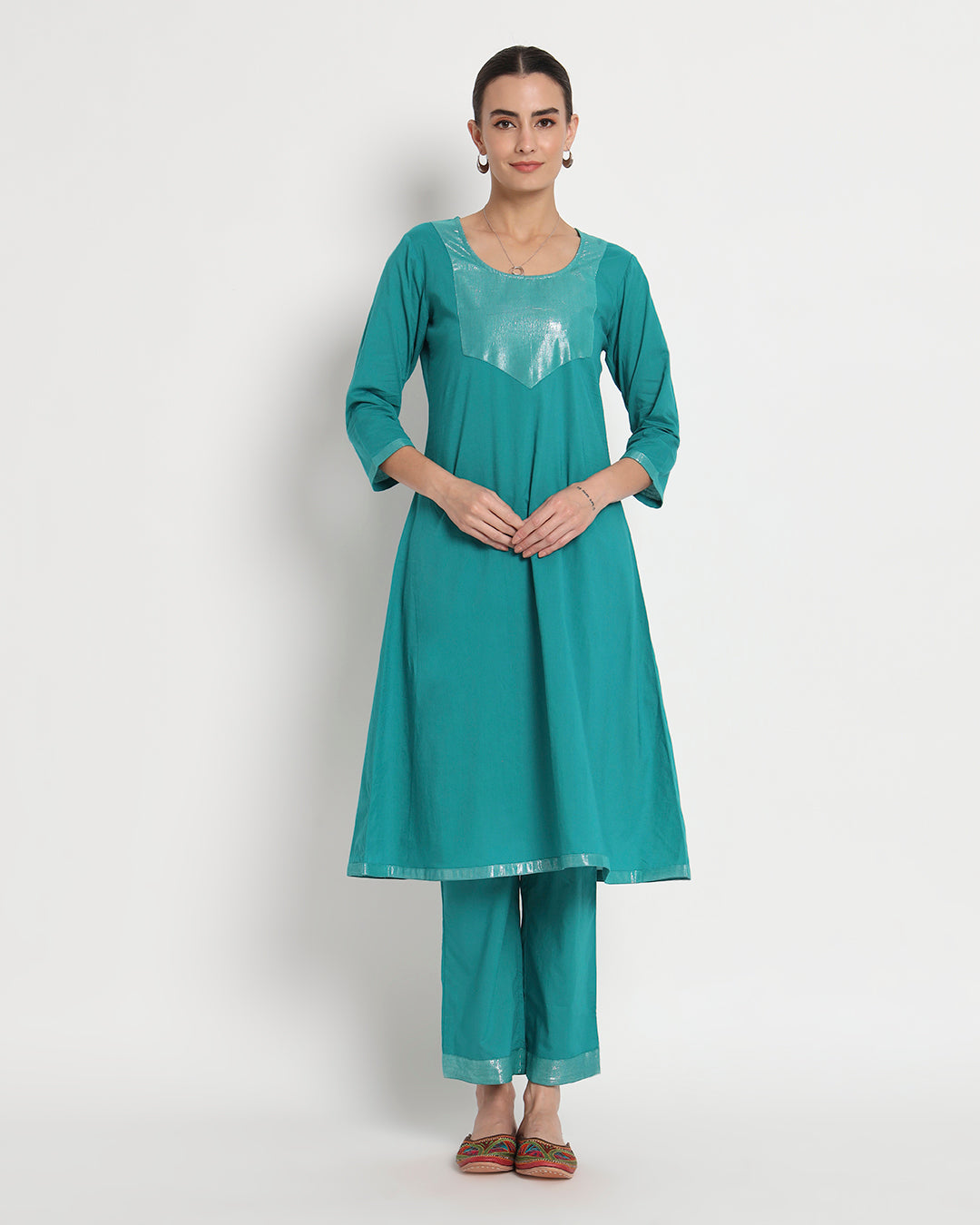 Green Gleam Elegance Reimagined Gala Co-ord Set