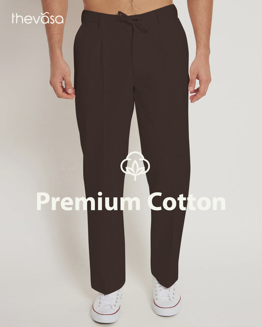 Casual Ease Autumnal Brown Men's Pants