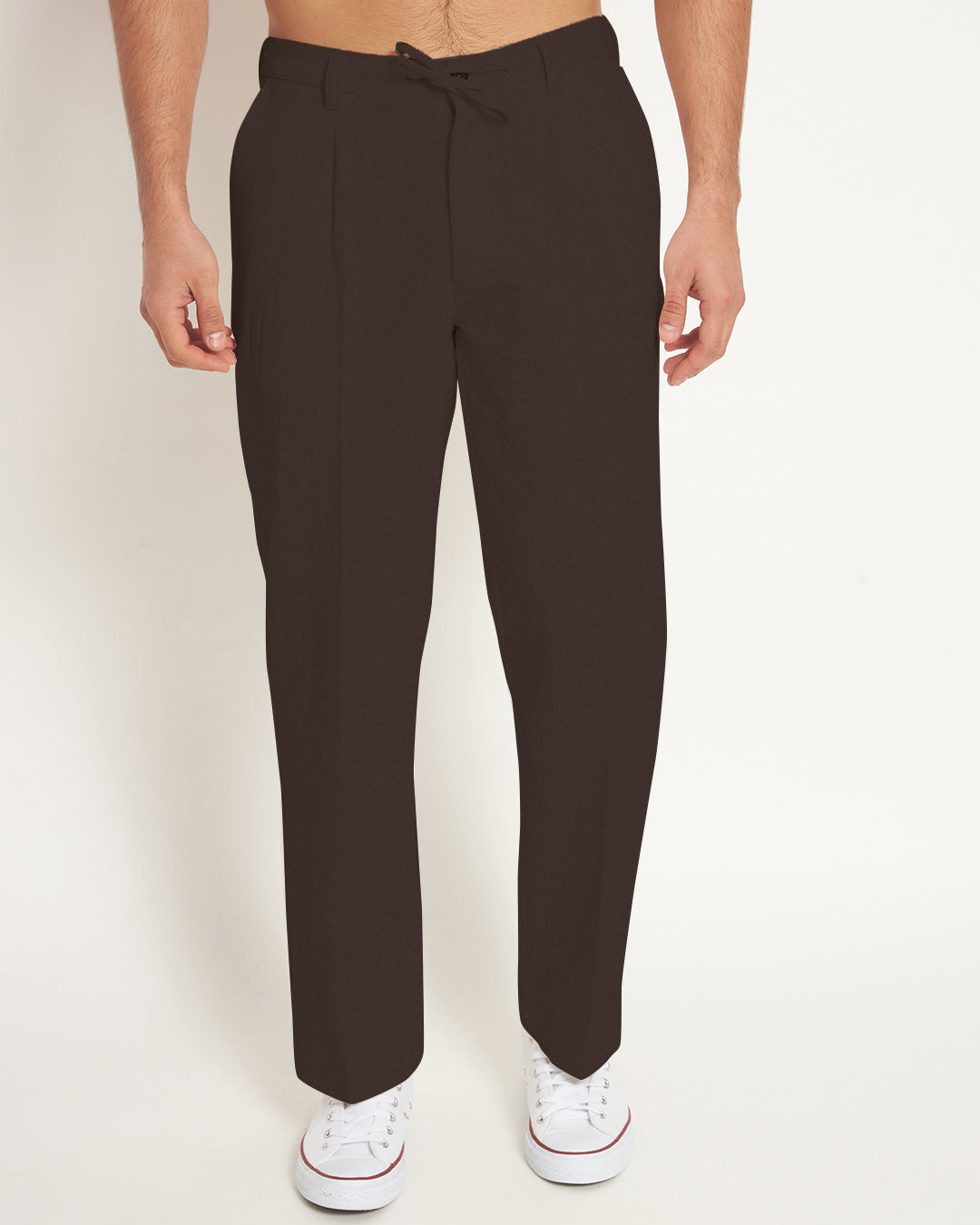 Casual Ease Autumnal Brown Men's Pants