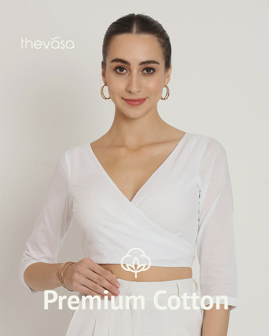 Pristine White Knotty By Nature Blouse