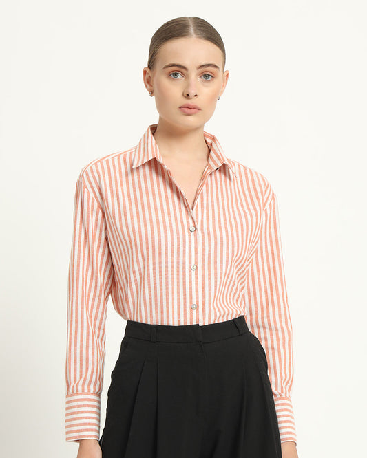 Rustic Charm Stripe Formal Shirt