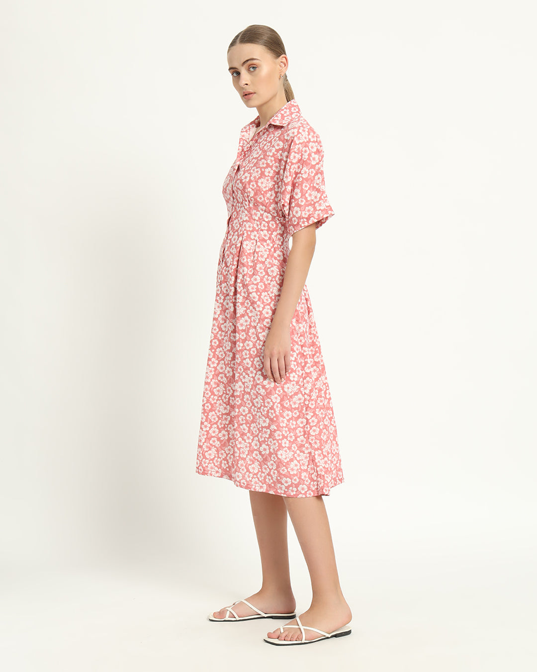 The Salford Coral Gardenia Dress