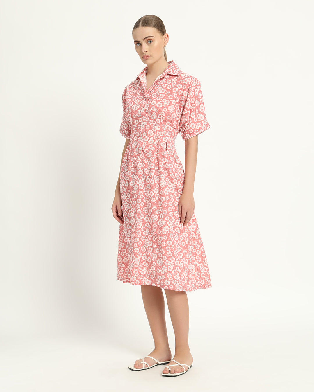 The Salford Coral Gardenia Dress