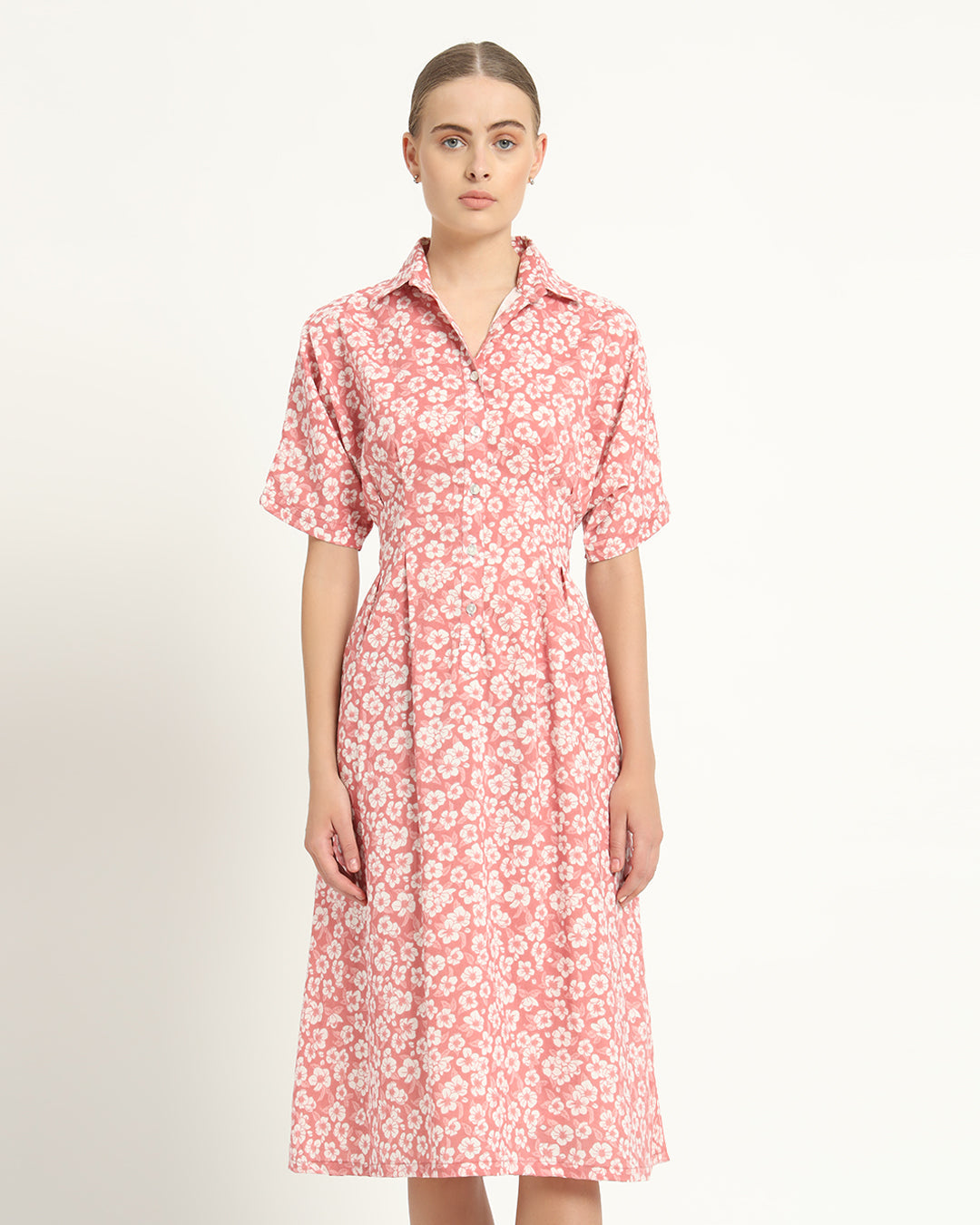 The Salford Coral Gardenia Dress