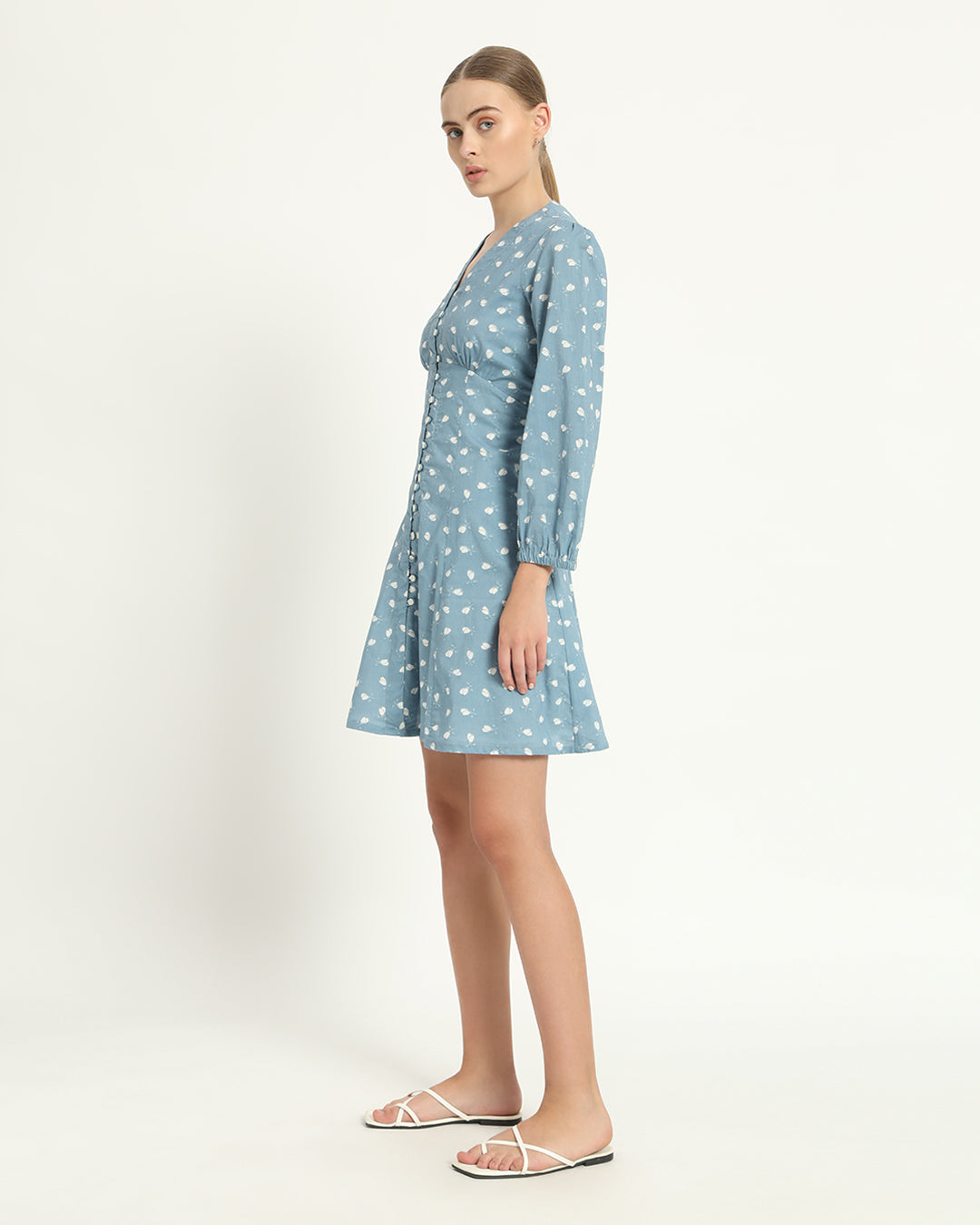 The Dafni Bluebell Cotton Dress